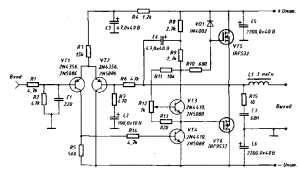 УНЧ 60Вт на МОП транзисторах