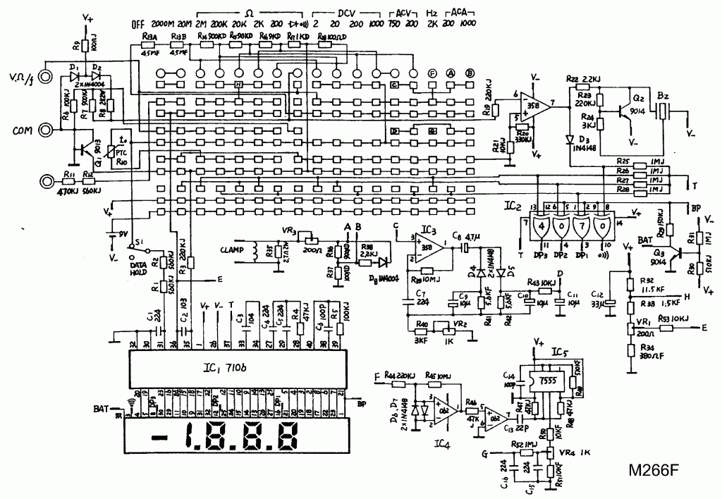 Схема mastech m266c