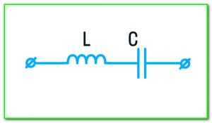 последовательный LC контур схема