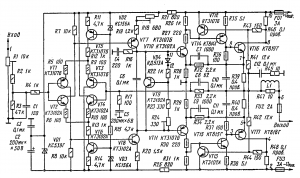 Высококачественный транзисторный усилитель 60 Вт схема