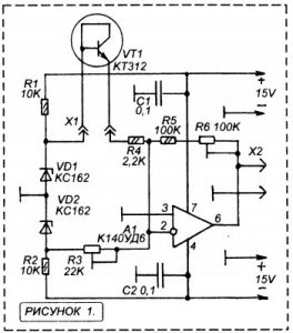 Транзистор в качестве температурного датчика